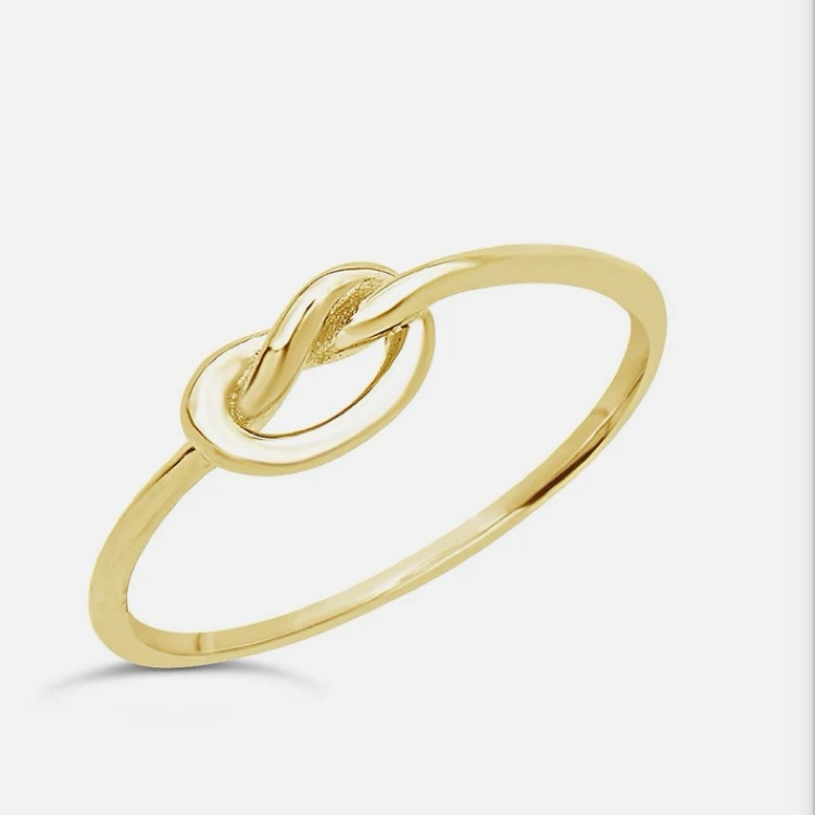 Sterling Forever 14k Over Sterling Love Knot Ring 25$